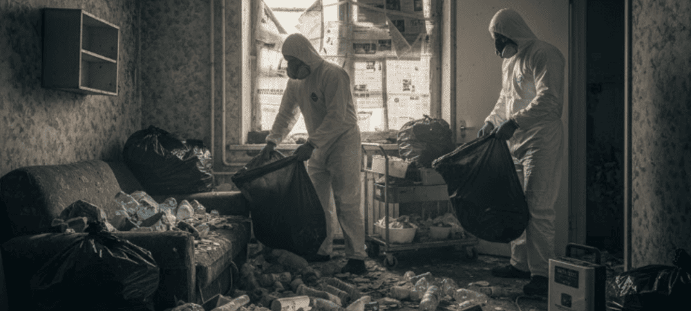 Уборка после наркоманов в Минске