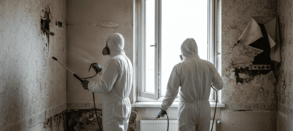 Уничтожение плесени после потопа в Минске