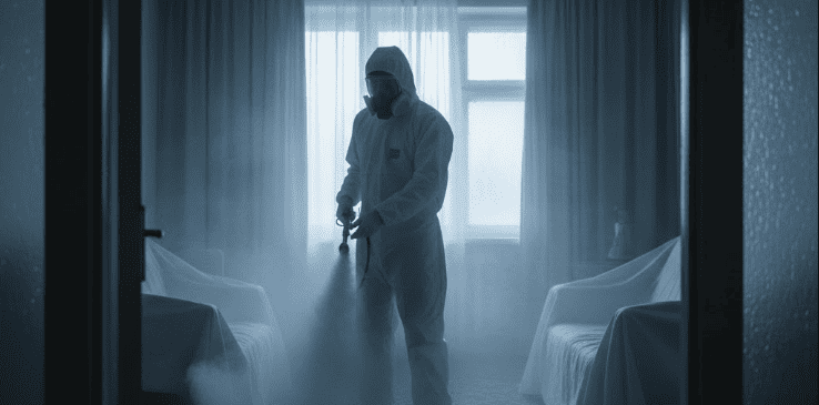 Уборка после смерти в Лунинце